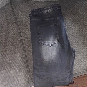 Men's Charcoal Skinny Jeans